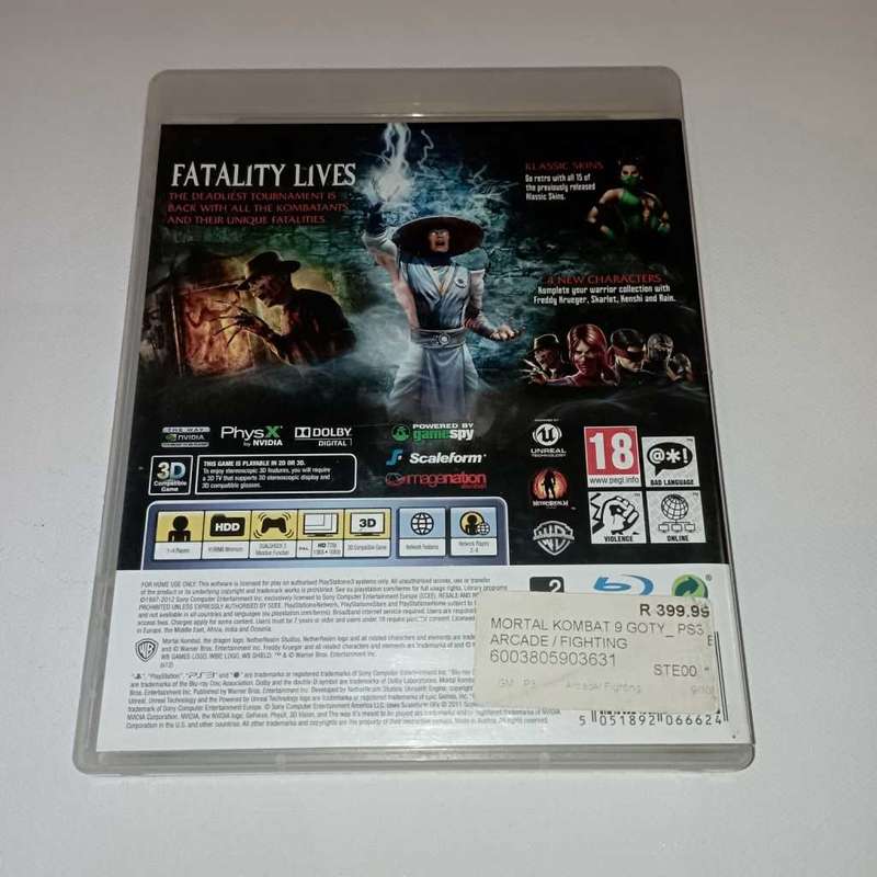 Mortal Kombat: Komplete Edition [PS3]  **CIB**